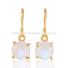 Gorgeous Rainbow Moonstone Prom conjunto Gemstone 925 Silver Gold Vermeil Jewelry